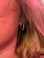 Medium silver hoop