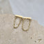 9ct Yellow Gold Bar Studs