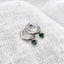 Sapphire Drop Hoops